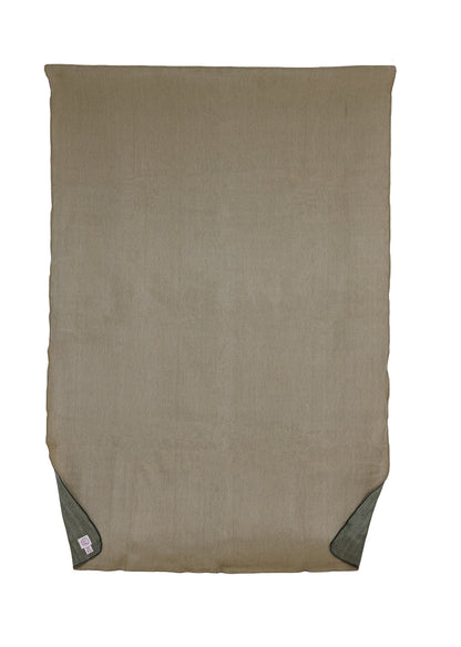 Reversible Alpaca Throw Blanket Handwoven From Ecuador - Khaki & Olive Green - Kani Collection